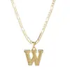 Amazon Transfronterizo Nuevo Collar de 26 Letras Collar con Colgante de Letra Cadena Extendida de Clip de Papel Joyería Gótica para Mujeres