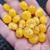Cuentas de Abeja de Cera de Abeja Fluorescentes Flotantes para Agua Salada Hebilla de Jade Cuentas de Ábaco Cuentas Sueltas Cera de Abeja Amarilla Tipo Aceite de Pollo Cuentas Espaciadoras Accesorios para Joyería