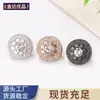 Botones de Diamante con Patrón de Cáñamo, Botones Metálicos, Botones para Camisa, Botones Tejidos para Suéter, Botones, Accesorios Dorados para Ropa