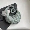 Corea del Sur Bolsa Grande Plegada Nube para Mujer Bolso Cruzado de Hombro de Gran Capacidad Burbuja Tamaño L Bolsa Empanada Bolso Tote Casual