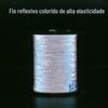 Filamento refletivo de alta elasticidade cor mágica filamento refletivo de agulha contínua fábrica atacado filamento refletivo colorido filamento de filme refletivo de dupla face