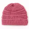 Chapéu de Tricô Infantil Novo Europeu e Americano Outono e Inverno Quente Cor Doce Para Meninos e Meninas Bebês Chapéu de Lã para Bebê
