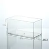 Acuario de Escritorio, Pez Betta, Acuario de Camarones, Tanque de Tortugas, Maceta con Planta Verde, Rectangular Estrecho Alto de Acrílico Transparente