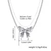 Colar Borboleta de Diamante Flash Feminino Luxo Leve Design de Nicho 2025 Novo Estilo Popular Fashionable Corrente de Clavícula de Alta Qualidade Corrente