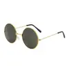 Gafas de Sol Redondas Retro Color Océano Color Caramelo Metálicas de Moda Harajuku para Hombres y Mujeres Gafas Coloridas Transfronterizo