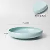 Recipiente para Flores, Plato Redondo, Recipiente Estilo Japonés, Maceta, Jarrón de Cerámica Estilo Chino para Arreglo Floral, Pieza Decorativa, Plato para Flores Ikebana
