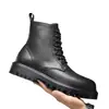 [Personalizado] Botas Martin Otoño e Invierno 2024 para Hombre Botas Cortas Atractivas Estilo Británico Puntera Redonda Moda Botas de Cuero de Media Caña 12512-H