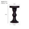 Portavelas de Vidrio de Cristal Negro Estilo Francés Romano Adornos Estilo Coreano Retro Habitación de Alojamiento Local Decoración Suave Mesa de Aromaterapia