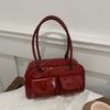 2024 Nova Bolsa Vintage All-match Bolsa Elegante Simples Bolsa de Axila Bolsa de Ombro Único Bolsa de Viagem de Cor Sólida Feminina