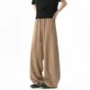 Pantalones Casuales de Verano Finos y Frescos de Ajuste Holgado Talla Grande para Hombre Ean Seda de Hielo Estilo Americano Fluido Cl
