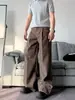 Pantalones Casuales Vintage Plisados Estilo Old Money para Hombre, Corte Recto Holgado, Caída Suelta, Versátiles Pantalones de Traje de Pierna Ancha Americanos