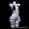Lencería Nocturna Sexy Atuendo Universitario Puro Deseo Uniforme Sin Quitar Qqny Seducción Pecho Pequeño Tentación Ropa de Dormir