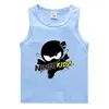 Roupas de Verão 2023 Colete Infantil Estilo Coreano Algodão Camiseta Básica Casual Absorvente de Suor Doce Cor Sólida Moletom Infantil Sem Mangas
