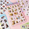Pegatinas con diseño lindo de gato y perro, precortadas y listas para usar, estilo caricatura, adorables, para álbumes de recortes infantiles, pegatinas decorativas y diseño de escenas creativas