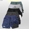 Cañón de Boca de Veneno AliExpress Transfronterizo para Hombre Doble Capa 2 en 1 Pantalón de Playa Running Deportes Cuatro Puntos Secado Rápido Natación
