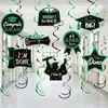 Decoración para Fiesta de Temporada de Graduación de Nuevo Producto Transfronterizo Colgante Espiral Decoración de Pared de Fondo para Ceremonia de Graduación Colgante Espiral
