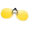 Clip-On para Gafas de Sol con Conductor de Lente de Soldador para Hombres y Mujeres, Gafas de Visión Nocturna para Conducir, Gafas de Sol con Clip-On Anti-UV abatibles