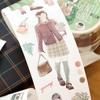 Amantes de cartas e fita de papel hoje usam a correspondência manual da série de contas sal bonito desgaste diário diy combinando à mão