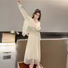 Vestido de Verano para Vacaciones en la Playa para Niñas 2025 Nuevo Elegante Falda de Tirantes Bohemia para Niña Grande de Playa