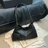 Moda 2025 Nova Bolsa Feminina Outono Versátil Padrão Trançado Bolsa de Ombro Elegante Versátil Bolsa Transversal