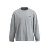 Moletom Básico Simples de Gola Redonda com Listras Outono SANHOMME para Homens e Mulheres, Tendência Solto Casual Versátil Camisa Base 61868