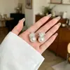 Pendientes Populares Galvanizados para Mujer, Moda de Lujo Ligero, Elegantes de Gama Alta, Perla Gota de Agua, Pendientes de Botón Estilo Francés
