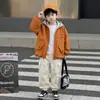 Chaqueta con capucha para niños Otoño 2026 Nueva Moda Chaqueta Deportiva para Niños para Niños Estilo Moderno Primavera y Otoño