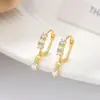 Pendientes Colgantes de Plata de Ley S925 con Mini Diamante Brillante de Zirconia 2025 Nuevos Pendientes de Moda para Mujer Estilo Frío Simple Pendientes Pendientes