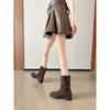 Botas de Caballero del Oeste Estilo Páramo de Nicho para Mujer 2025 Nuevas Botas Pequeñas Retro Martin