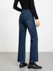 Jeans de Invierno para Mujer, Denim Lavado Elástico en Cuatro Direcciones, Ligeramente Acampanados, Cintura Alta, Forro Polar, Gruesos, Pantalones Cortos 8196H
