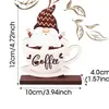 Adornos Decorativos de Madera Populares de Amazon para Cafeterías, Decoraciones de Mesa de Cocina de Gnomo Estilo Granja, Manualidades y Decoración