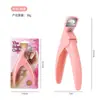 Tijeras Rectas para Uñas Artísticas Boca Plana en Forma de U Tijeras para Uñas Francesas Tijeras para Dar Forma a las Uñas de Fototerapia Tijeras para Extensión de Uñas Herramientas de Manicura