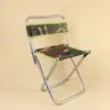 Taburete plegable de camuflaje con respaldo, taburete pequeño portátil con respaldo, silla pequeña para exteriores, taburete bajo para tren, taburete pequeño