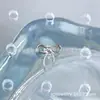 Brincos Pequenos de Titânio ASTMF-136 Formato Borboleta, Esquerdo e Direito, Cabeça de Joia para Piercing Labret com Rosca Interna de Titânio G23
