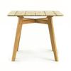Combinación de sillas de ratán para exterior, teca, para patio, villa, jardín, balcón, comedor sencillo, sala de estar interior, combinación informal de mesa y silla