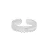 Anillo de Riqueza Estilo Antiguo de Plata de Ley S925 para Mujer, Anillo de Espiga de Trigo Calado de Filigrana, Nuevo Anillo de Buena Suerte Estilo Chino, Mismo Estilo que las Joyerías de Oro
