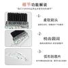 Fábrica de três cabeças escova de maquiagem tintura de cabelo escova de sobrancelha escova de cabelo cera de cabelo quebrado escova de sobrancelha modificada escova de dentes punho de cristal ferramentas de beleza