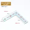 Jin Nat Herrajes para Muebles Placa de Soporte Refuerzo Ángulo Recto de 90 Grados Conector Fijo Lámina de Hierro L Código de Esquina Recta Enlace Tipo t