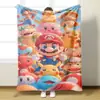 Manta comercio electrónico franela transfronterizo cuatro estaciones universal Mario 3D Navidad nuevo impresión digital outlet de fábrica