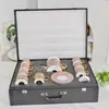 Juego de Café de Porcelana de Hueso de Lujo de Gama Alta Base Tetera Cabeza de Medusa Taza Platillo Regalo para el Hogar Fuente Transfronteriza