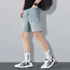 Bermudas Jeans Tencel Ultrafinas de Verão 2026 para Homens, Largas Retas Casuais com Stretch Versátil Tendência Jovem