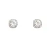 Pendientes de Plata 925 con Cierre de Rosca, No Necesitas Quitarte los Pendientes al Dormir, para Mujer con Cristales de Diamante Brillantes, Lujo Accesible Elegante, Pendientes de Nicho de Lujo Accesible de Gama Alta