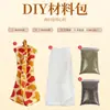 Pacote de Material DIY Almofada Triangular Veludo de Artemísia Almofada Preenchida Almofada Doméstica para Adultos Personalizada Casca de Trigo Sarraceno Almofada Triangular