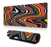 Mouse Pad com Padrão Geométrico de Fluxo de Ondas Transfronteiriço Amazon Grande Tapete de Mesa para Transferência de Calor Fluxo de Borracha