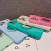 Adequado para Capa de Celular com Suporte Giratório Iphone18Promax, Vidro Tipo Gelo, Capa Protetora Espelho de Maquiagem Apple 17