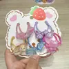 Nueva Versión Coreana de 10 Cuerdas para el Cabello de Dibujos Animados para Niños, Ligas para el Cabello de Princesa Lindas, Cuerdas de Gato para la Cabeza de Niña, Pares de Gomas Elásticas para Bebé