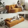 Sofá Perezoso Esponja Pura Sofá Cama Plegable Comprimido al Vacío Sala de Estar Dormitorio Apartamento Doble Uso para Sentarse y Acostarse Sofá Cama Plegable