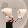 Cosplay Orejas de Gato Aro para el Cabello Accesorios de Cola de Gato Hechos a Mano Lindo Gato Madre Animal Oreja Accesorios para el Cabello Accesorios de Cola de Animal Traje