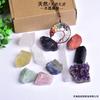 Venta al por mayor Donghai cristal natural piedra en bruto traje cristal gema caja de regalo espécimen mineral piedra de cristal colorida