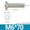 Tornillos de Acero Inoxidable 304 Biselados de Cabeza Hexagonal con Vaso Pernos Cabeza Plana Redonda Borde Biselado Accesorios para Muebles Tornillos M3M4M6